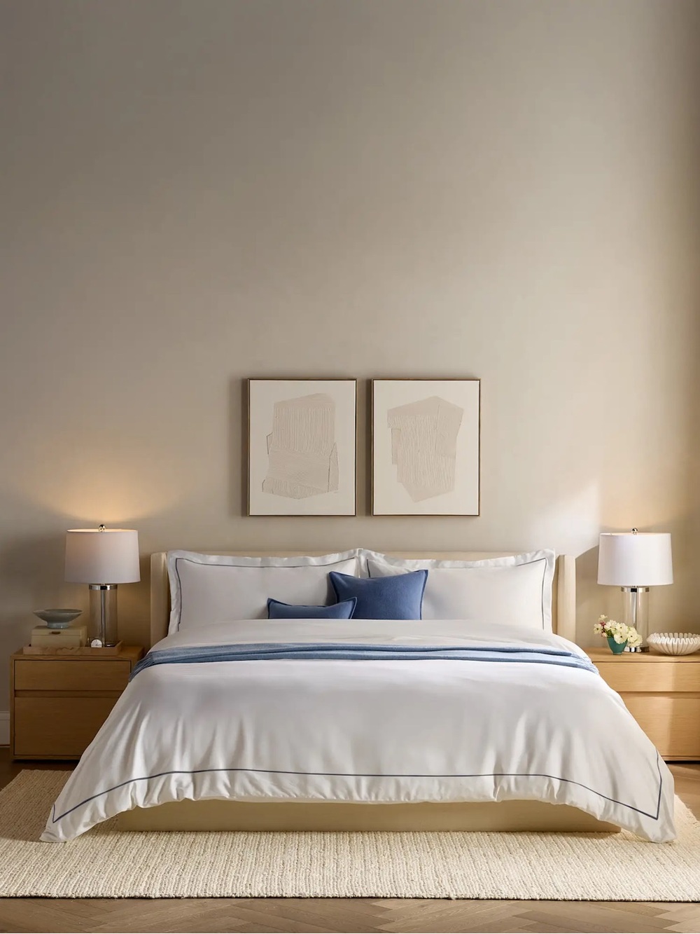 Signature Giza Cotton Sateen Embroidered Duvet Cover Set - QNJRZY4536